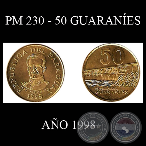PM 230 - 50 GUARANES  AO 1998 