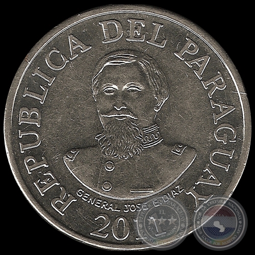 100 GUARANES - AO 2011 - PM 259 - MONEDA DEL PARAGUAY 