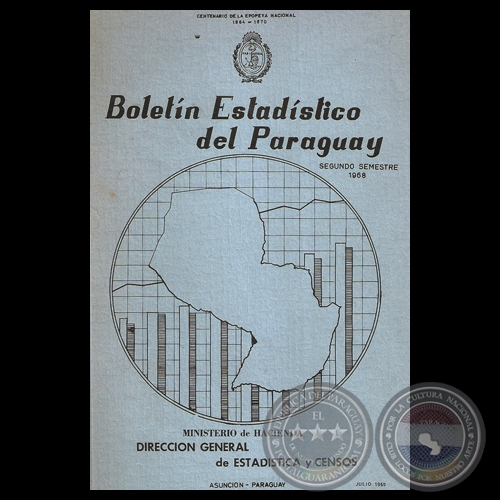 BOLETN ESTADSTICO DEL PARAGUAY - SEGUNDO SEMESTRE 1968