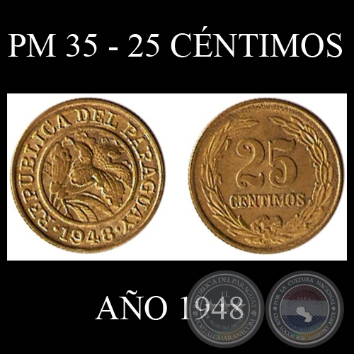 PM 35 - 25 CNTIMOS - AO 1948