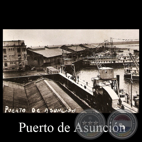 PUERTO DE ASUNCIN (DETALLE) - POSTAL DEL PARAGUAY