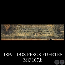 DOS PESOS FUERTES - MC107.b - FIRMA: FRANCISCO GUANES  FEDERICO KRAUCH 