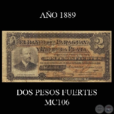 DOS PESOS FUERTES - MC106 - FIRMA: FRANCISCO CAMPOS  FRANCISCO GUANES  FEDERICO KRAUCH