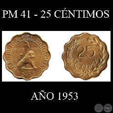 PM 41 - 25 CNTIMOS - AO 1953