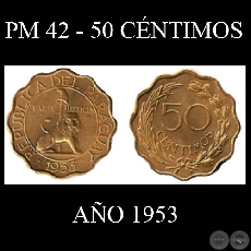 PM 42 - 50 CNTIMOS - AO 1953