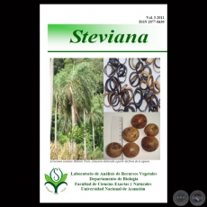 REVISTA STEVIANA - VOLUMEN 3  AO 2011 - FACULTAD DE CIENCIAS EXACTAS Y NATURALES