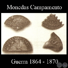 MONEDAS CAMPAMENTO - UTILIZADAS DURANTE LA GUERRA DEL 70