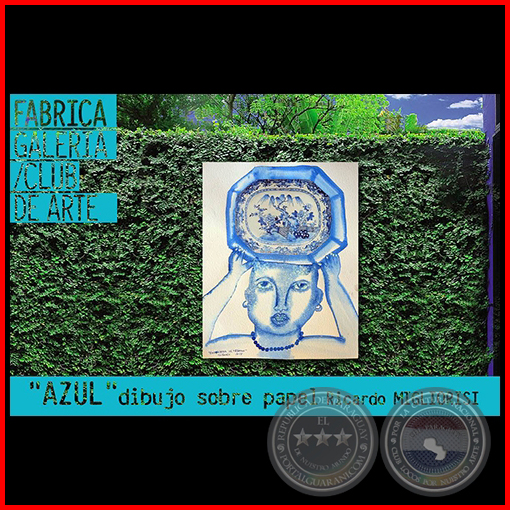 Serie "AZUL" dibujo sobre papel de Ricardo Migliorisi
