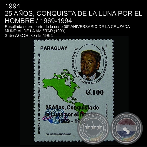 25 AÑOS, CONQUISTA DE LA LUNA POR EL HOMBRE/ 1969-1994