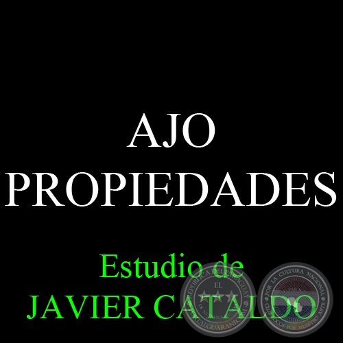 AJO - PROPIEDADES - Estudio de JAVIER CATALDO