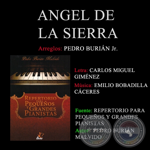 ANGEL DE LA SIERRA - Arreglos PEDRO BURIÁN MALVIDO