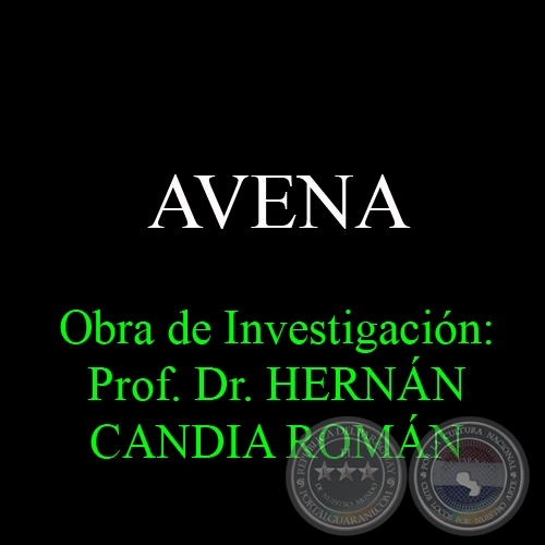 AVENA - Obra de Investigación: Prof. Dr. HERNÁN CANDIA ROMÁN