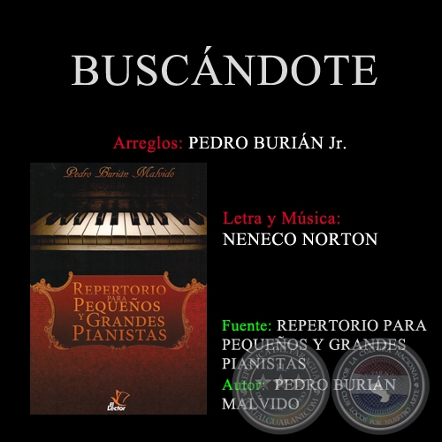 BUSCÁNDOTE - Arreglos PEDRO BURIÁN MALVIDO