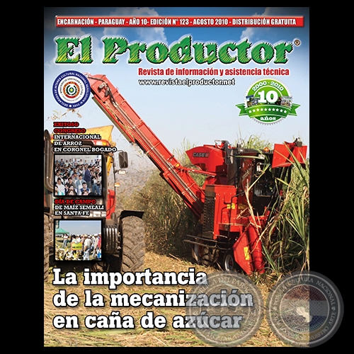 EL PRODUCTOR Revista - AO 10 - NMERO 123 - AGOSTO 2010 - PARAGUAY
