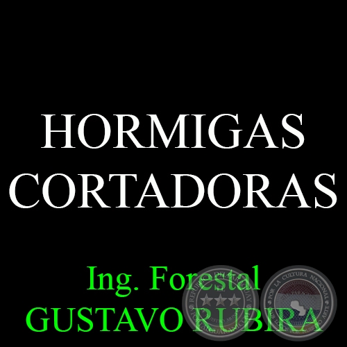 HORMIGAS CORTADORAS - Ing. Forestal GUSTAVO RUBIRA