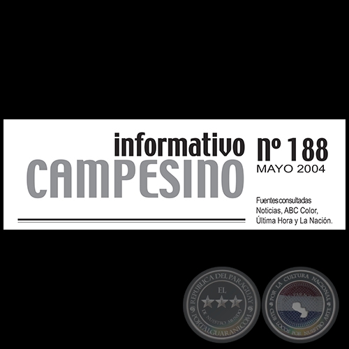 INFORMATIVO CAMPESINO 188 - MAYO 2004