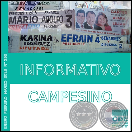 INFORMATIVO CAMPESINO 252 - ENERO FEBRERO MARZO 2013