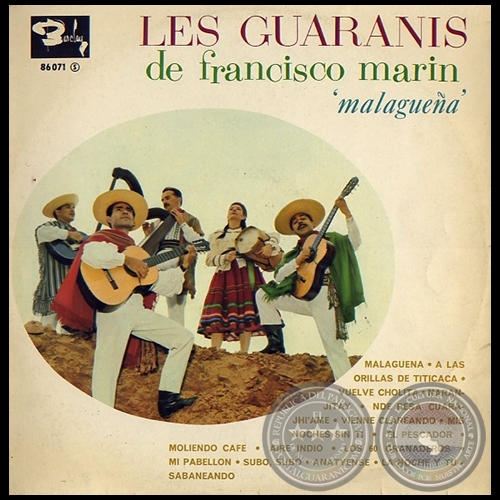 MALAGUEÑA - LES GUARANIS DE FRANCISCO MARÍN - Año 1960