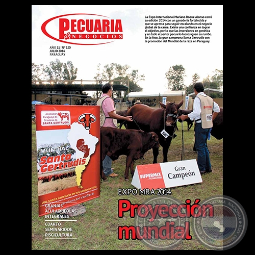 PECUARIA & NEGOCIOS - AÑO 11 - N° 120 - REVISTA JULIO 2014 - PARAGUAY