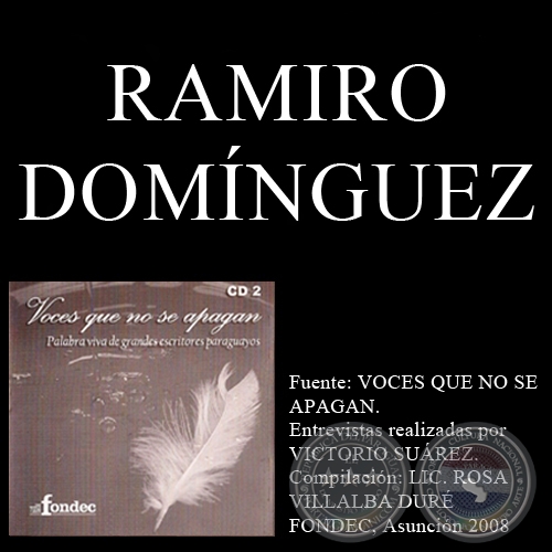 VOCES QUE NO SE APAGAN - RAMIRO DOMÍNGUEZ