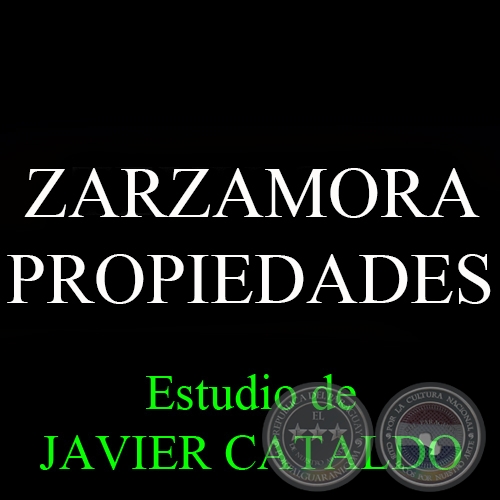 ZARZAMORA - PROPIEDADES - Estudio de JAVIER CATALDO
