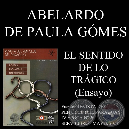 EL SENTIDO DE LO TRÁGICO - Ensayo de ABELARDO DE PAULA GÓMES