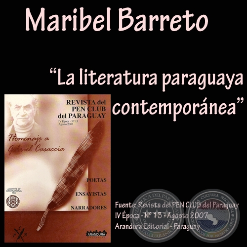 LA LITERATURA PARAGUAYA CONTEMPORÁNEA - Ensayo de MARIBEL BARRETO