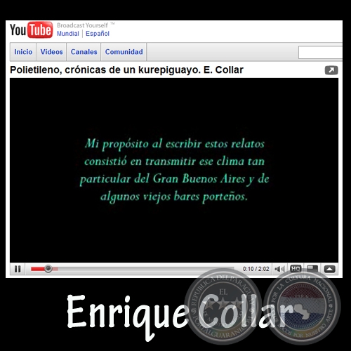 POLIETILENO (YouTube) - Por ENRIQUE COLLAR - Año 2008
