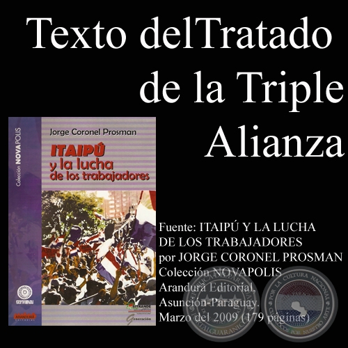 TEXTO DEL TRATADO SECRETO DE LA TRIPLE ALIANZA 