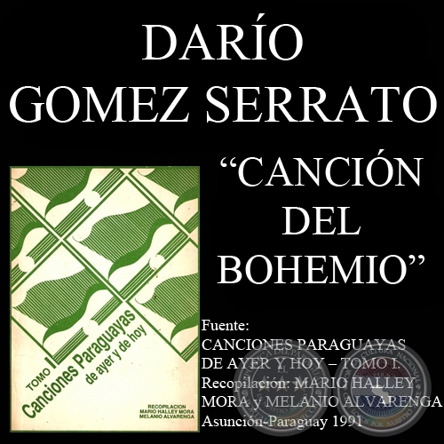 CANCIÓN DEL BOHEMIO - Canción de DARÍO GÓMEZ SERRATO