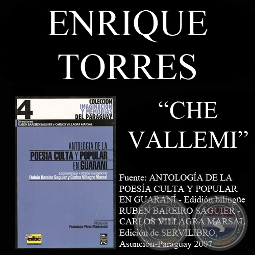 CHE VALLEMI / MI VALLE - Poesía de ENRIQUE TORRES