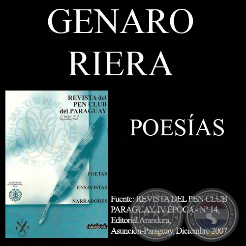 SANTO e INESPERADAMENTE - Poesías de GENERO RIERA HUNTER - Diciembre 2007