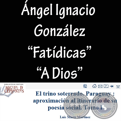 FATÍDICAS y A DIOS (De: El Trino Soterrado por Miguel Angel Martínez)