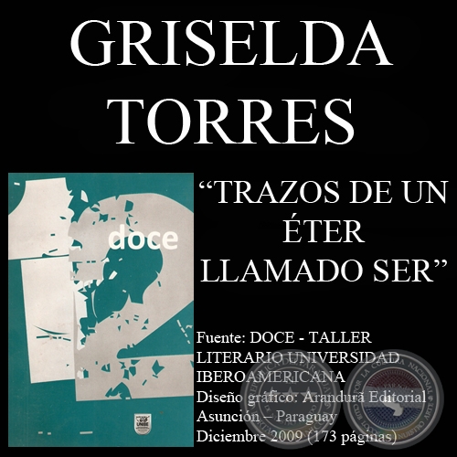 TRAGOS DE UN ÉTER LLAMADO SER (Poesías de GRISELDA TORRES)