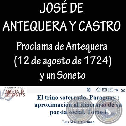 PROCLAMA y SONETO de JOSÉ DE ANTEQUERA Y CASTRO