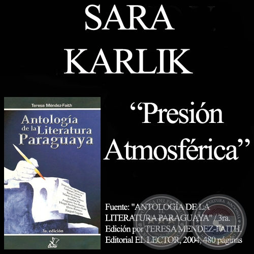 PRESIÓN ATMOSFÉRICA - Cuento de SARA KARLIK - Año 2004