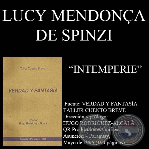 INTEMPERIE - Cuento de LUCY MENDONÇA DE SPINZI