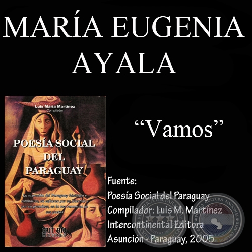 VAMOS - Poesa de MARA EUGENIA AYALA