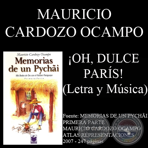 ¡OH, DULCE PARÍS! - Letra y música: MAURICIO CARDOZO OCAMPO