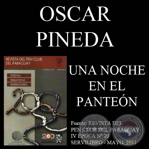 UNA NOCHE EN EL PANTEÓN - Narrativa de OSCAR PINEDA