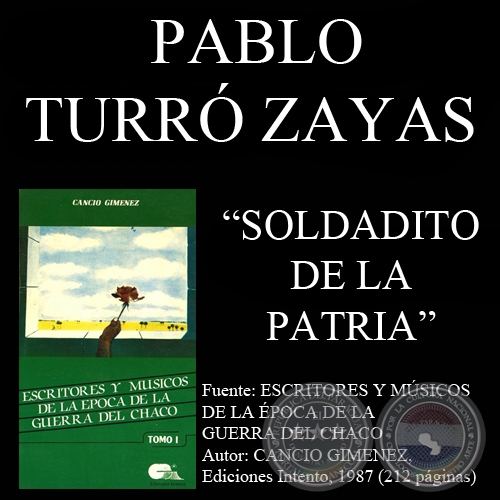 SOLDADITO DE LA PATRIA - Poesía de PABLO A. TURRÓ ZAYAS
