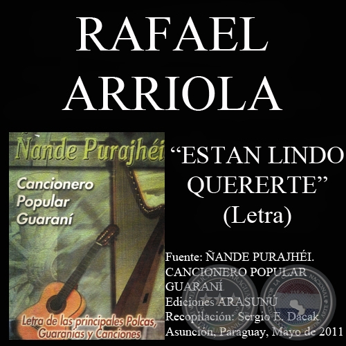 ES TAN LINDO QUERERTE - Letra: RAFAEL ARRIOLA - Música: DARÍO GIMÉNEZ