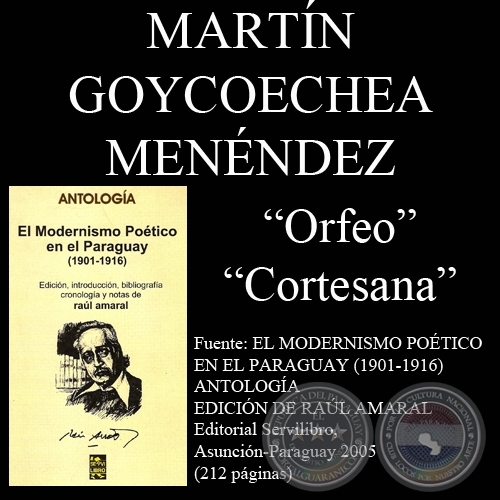 ORFEO y CORTESANA - Obras de MARTÍN GOYCOECHEA MENÉNDEZ