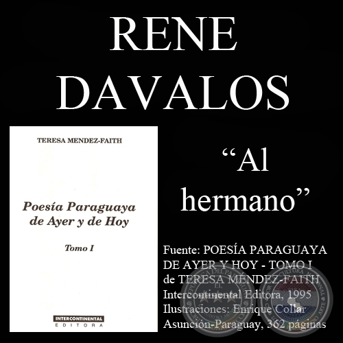 AL HERMANO (Poesía de René Dávalos)