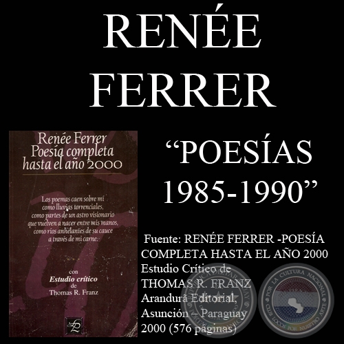 RENÉE FERRER - POESÍAS 1985 - 1990