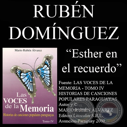 ESTHER EN EL RECUERDO - Letra y msica: RUBN DOMNGUEZ