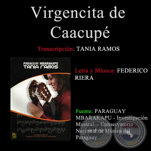 VIRGENCITA DE CAACUPÉ - Transcripción por TANIA RAMOS