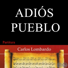 ADIÓS PUEBLO (Partitura) - GREGORIO CABRERA