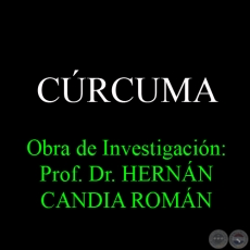 CÚRCUMA - Obra de Investigación: Prof. Dr. HERNÁN CANDIA ROMÁN