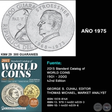 KM# 29 300 CENTIMOS - AO 1968 - MONEDAS DE PARAGUAY